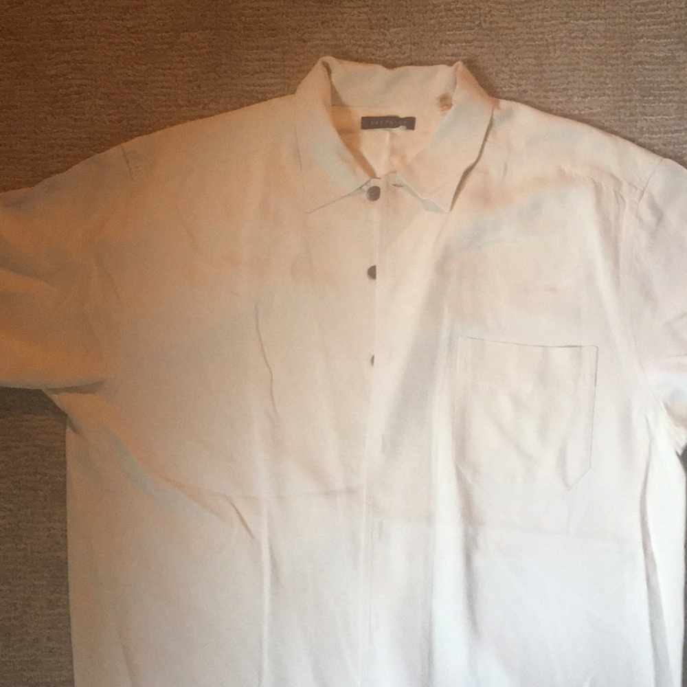 Saltaire short sleeve silk shirt